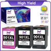Halofox 901XL Ink Cartridges (2 Black, 1 Color)