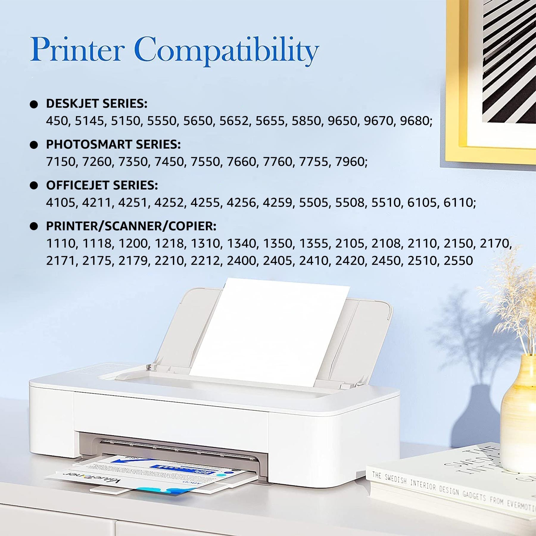Halofox Printer Ink 64 XL Replacement for HP Ink 64